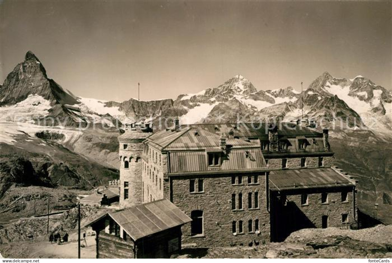 13190025 Zermatt VS Kulm Hotel Gornergrat Matterhorn Dt Blanche Gabelhorn Zermat - Other & Unclassified