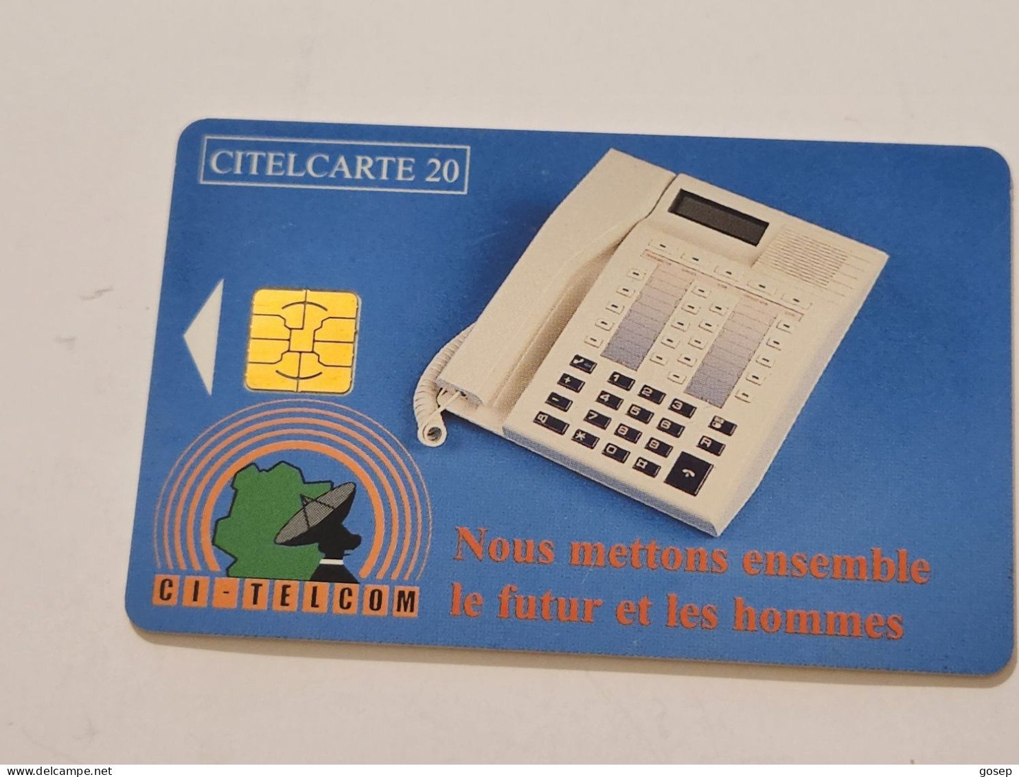 Ivory Coast-CI-CIT-0019)-telephone Nous-(33)-(20units)-(000188951)-(tirage-150.000)-used Card+1card Prepiad Free - Ivory Coast