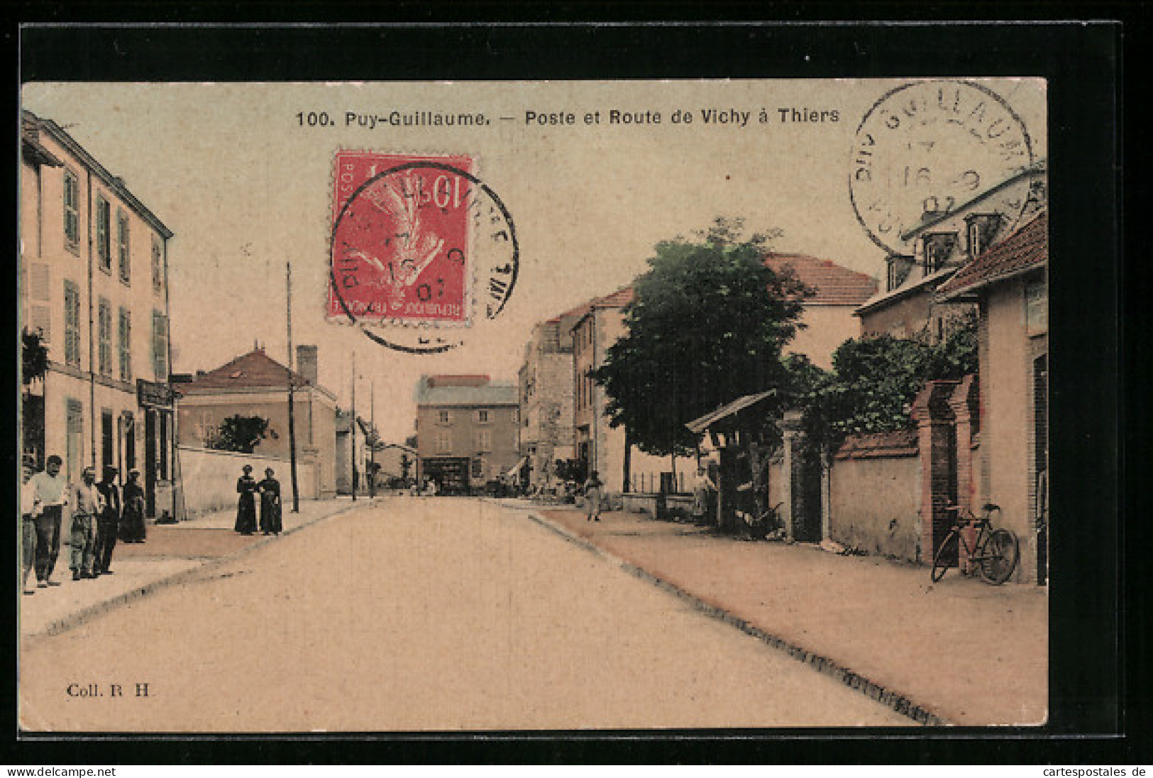 CPA Puy-Guillaume, Poste Et Route De Vichy à Thiers  - Thiers