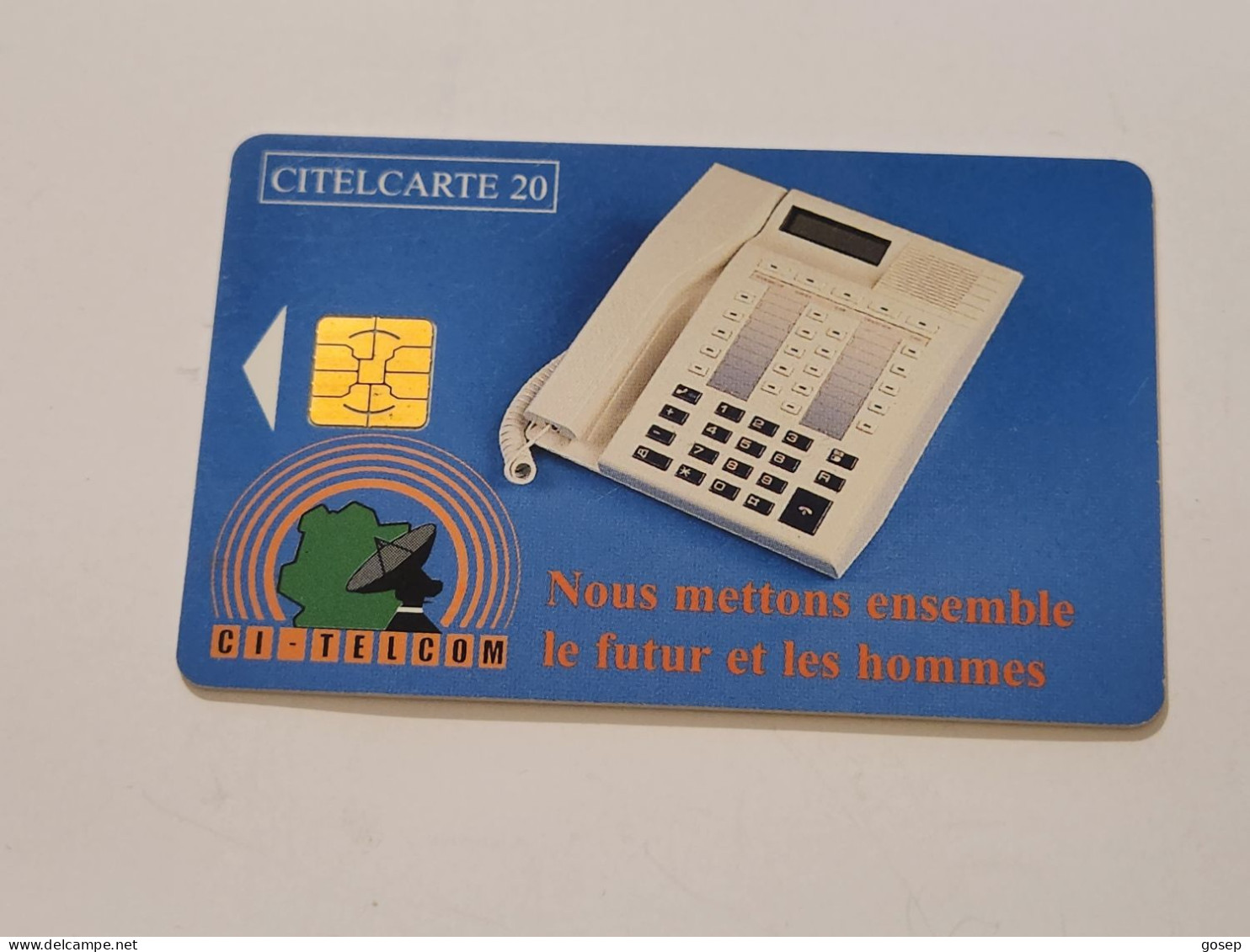 Ivory Coast-CI-CIT-0019)-telephone Nous-(36)-(20units)-(000215419)-(tirage-150.000)-used Card+1card Prepiad Free - Côte D'Ivoire