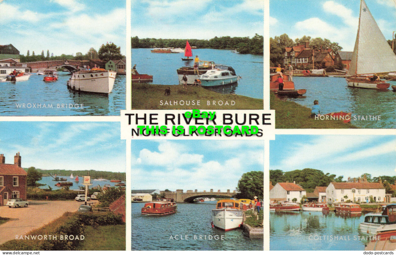 R580187 Norfolk Broads. The River Bure. Salhouse Broad. Horning Staithe. Wroxham - World