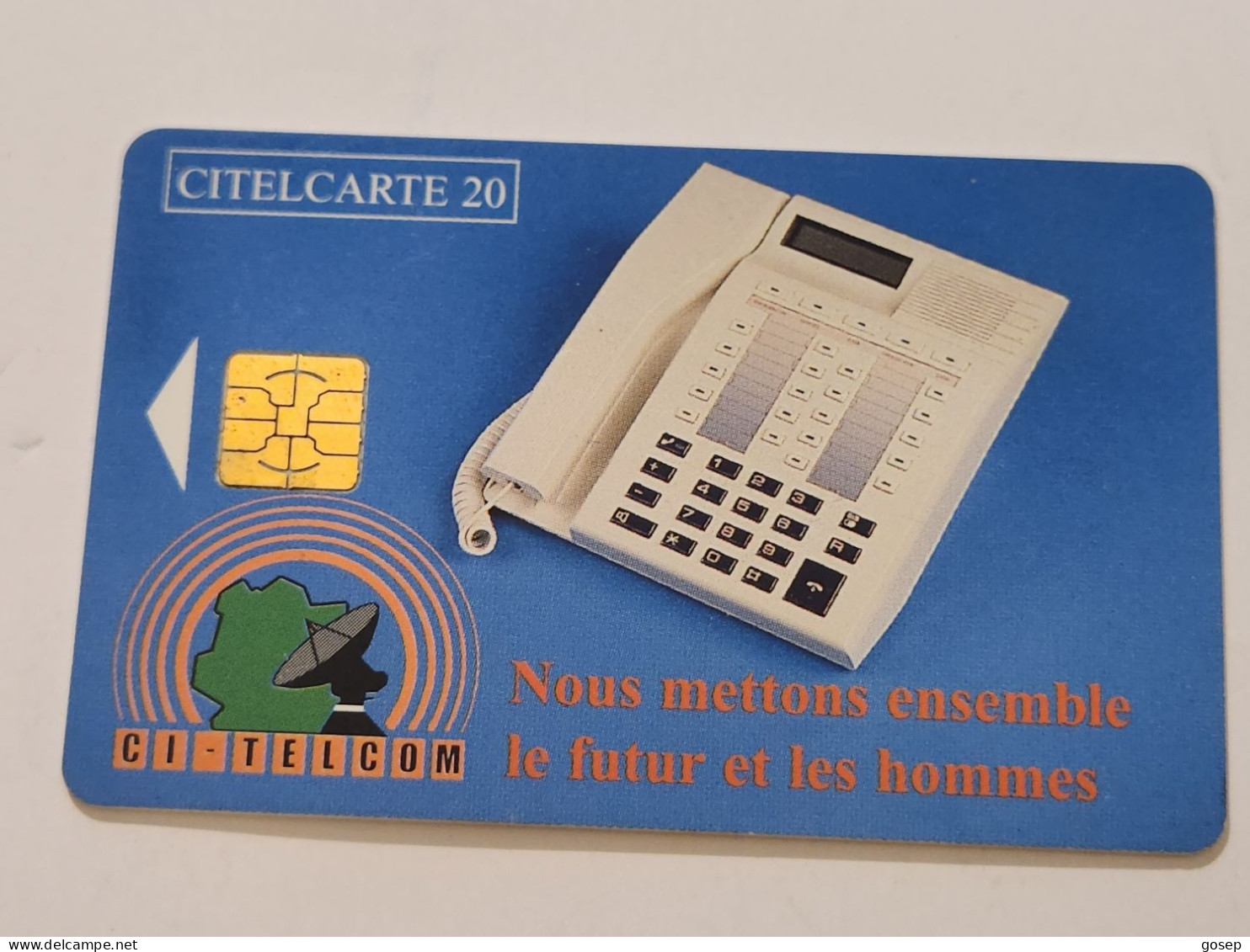 Ivory Coast-CI-CIT-0019)-telephone Nous-(41)-(20units)-(000247615)-(tirage-150.000)-used Card+1card Prepiad Free - Costa De Marfil