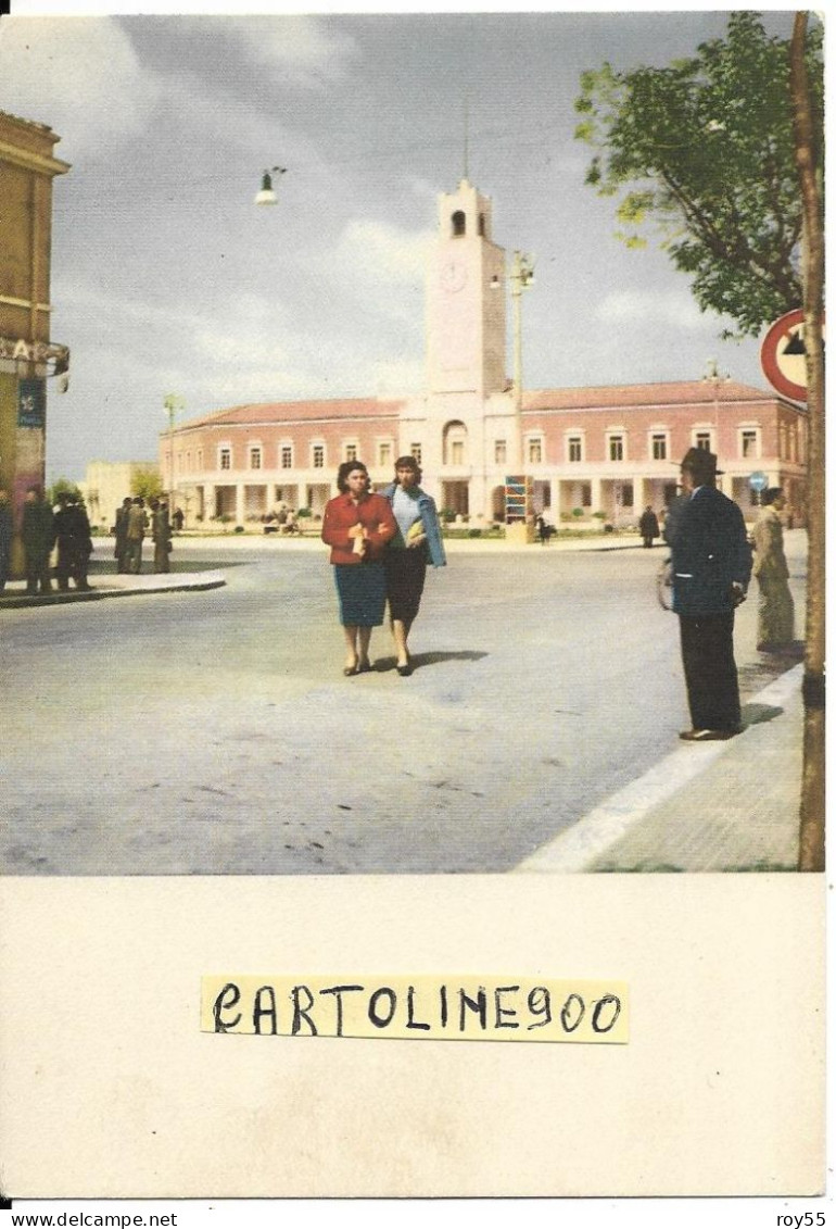 Lazio-latina Piazza Del Popolo Vista Dal Corso Anni 50 (v.retro) - Latina