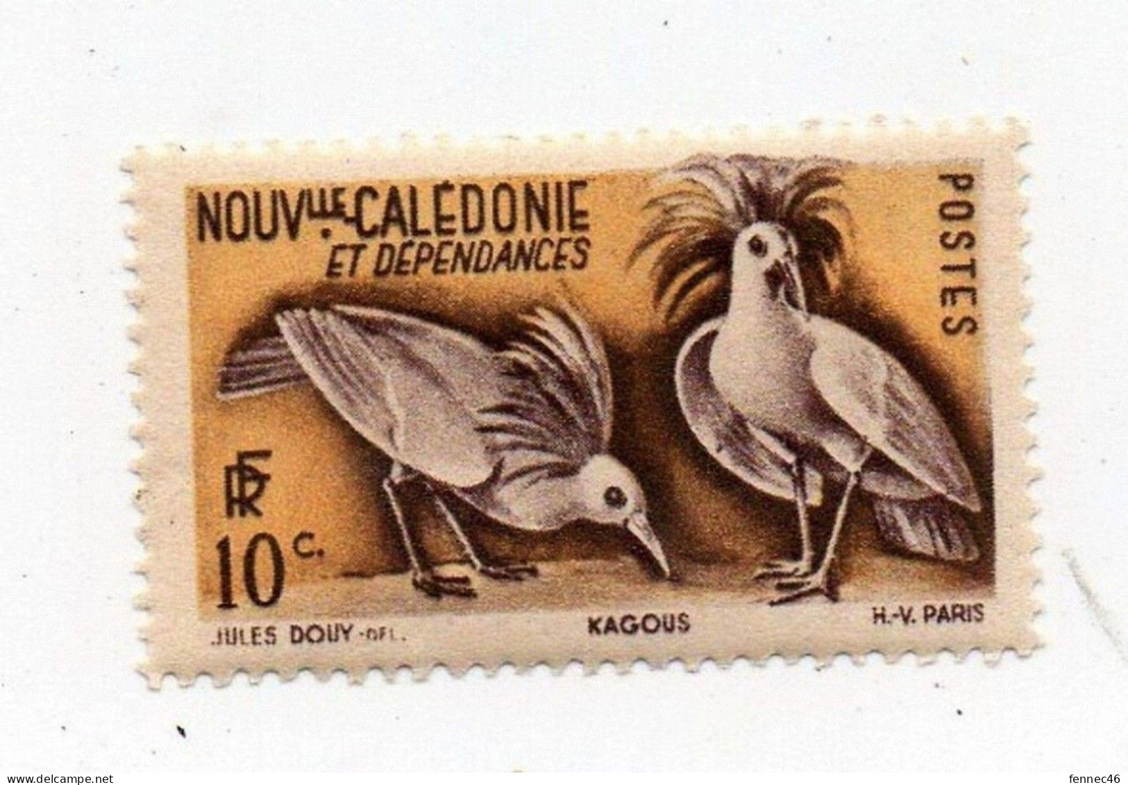 *TIMBRE NOUVELLE CALÉDONIE - 1948 - Kagous - 10c - Neuf - Unused Stamps