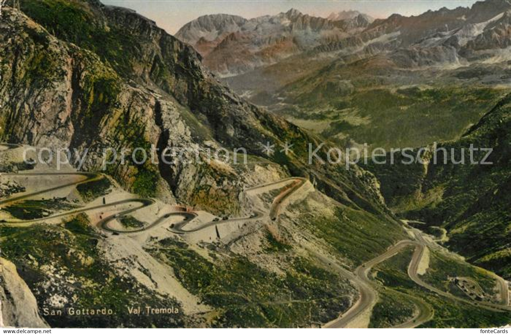 13010805 San Gottardo Panorama Val Tremola Gebirgspass Alpen San Gottardo - Other & Unclassified