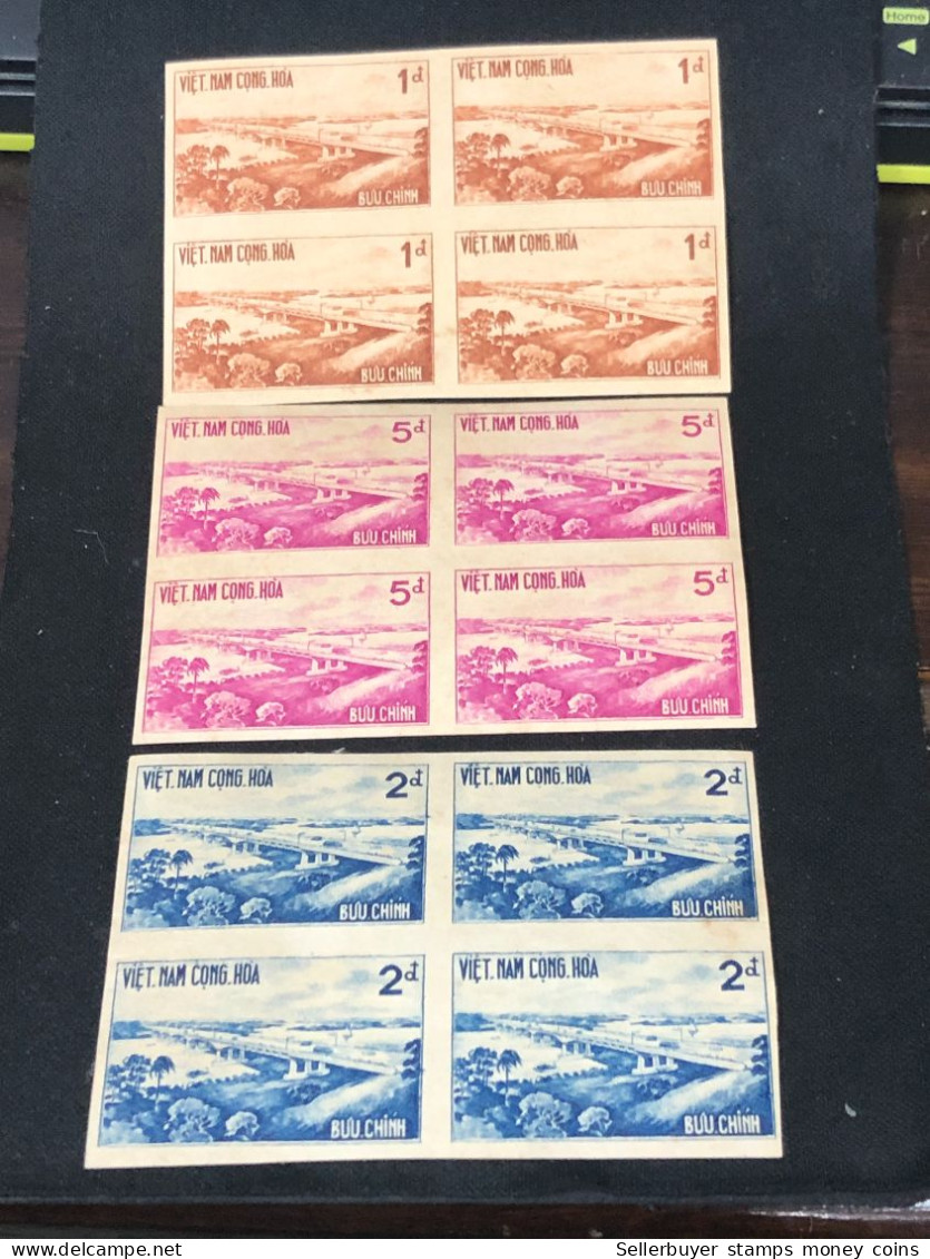 VIET NAM SOUTH STAMPS (Not Imperf.1961- AUTOROUTE 3 Block)12 STAMPS Rare - Viêt-Nam