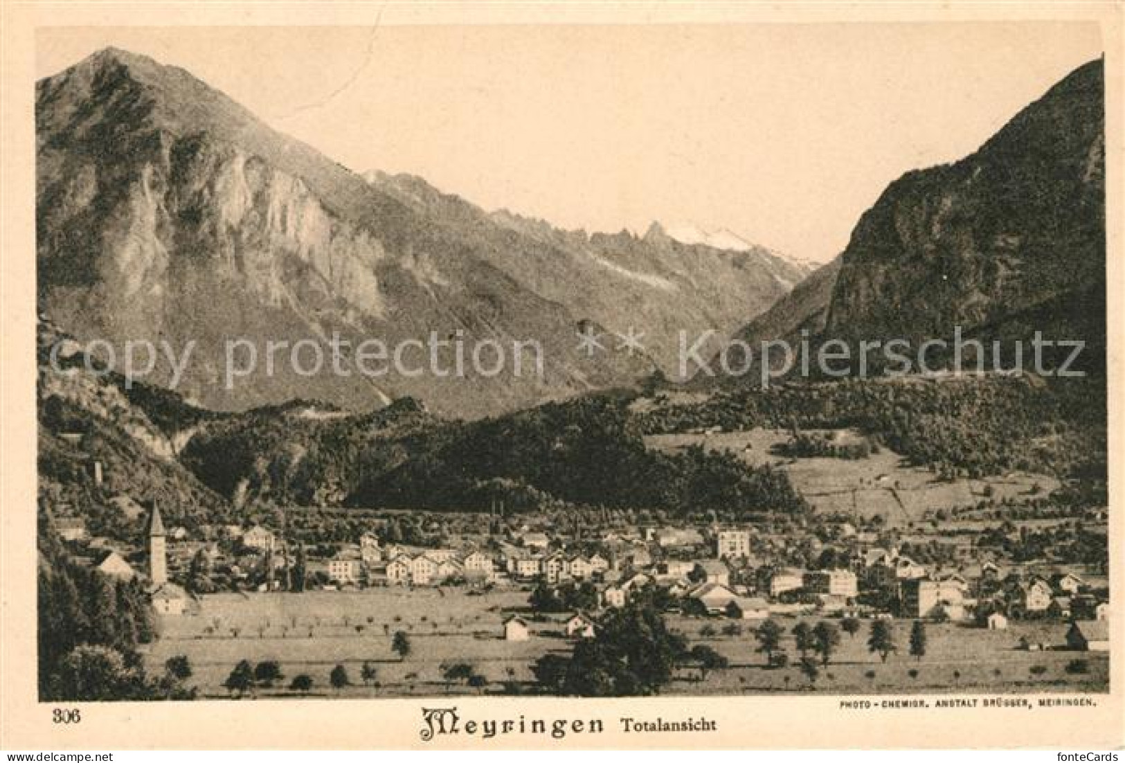 13010755 Meiringen BE Gesamtansicht Mit Alpenpanorama Berner Alpen Meiringen - Sonstige & Ohne Zuordnung