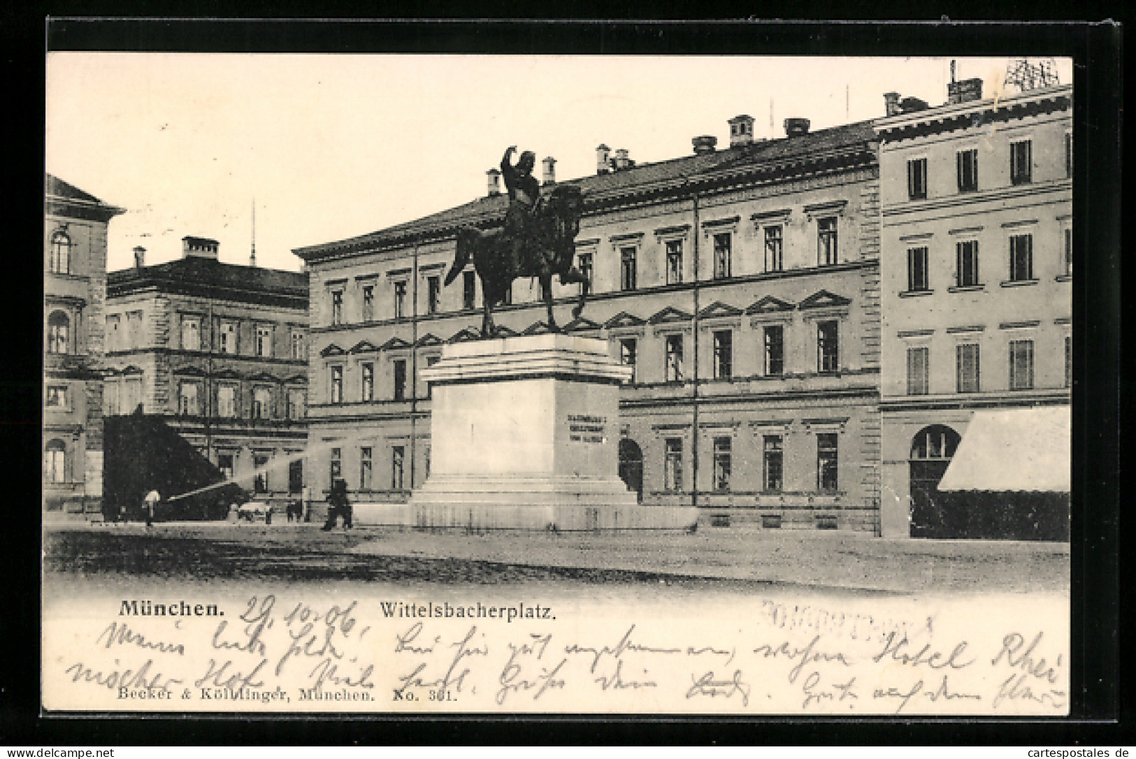 AK München, Maximilian Denkmal Auf Dem Wittelsbacherplatz  - München