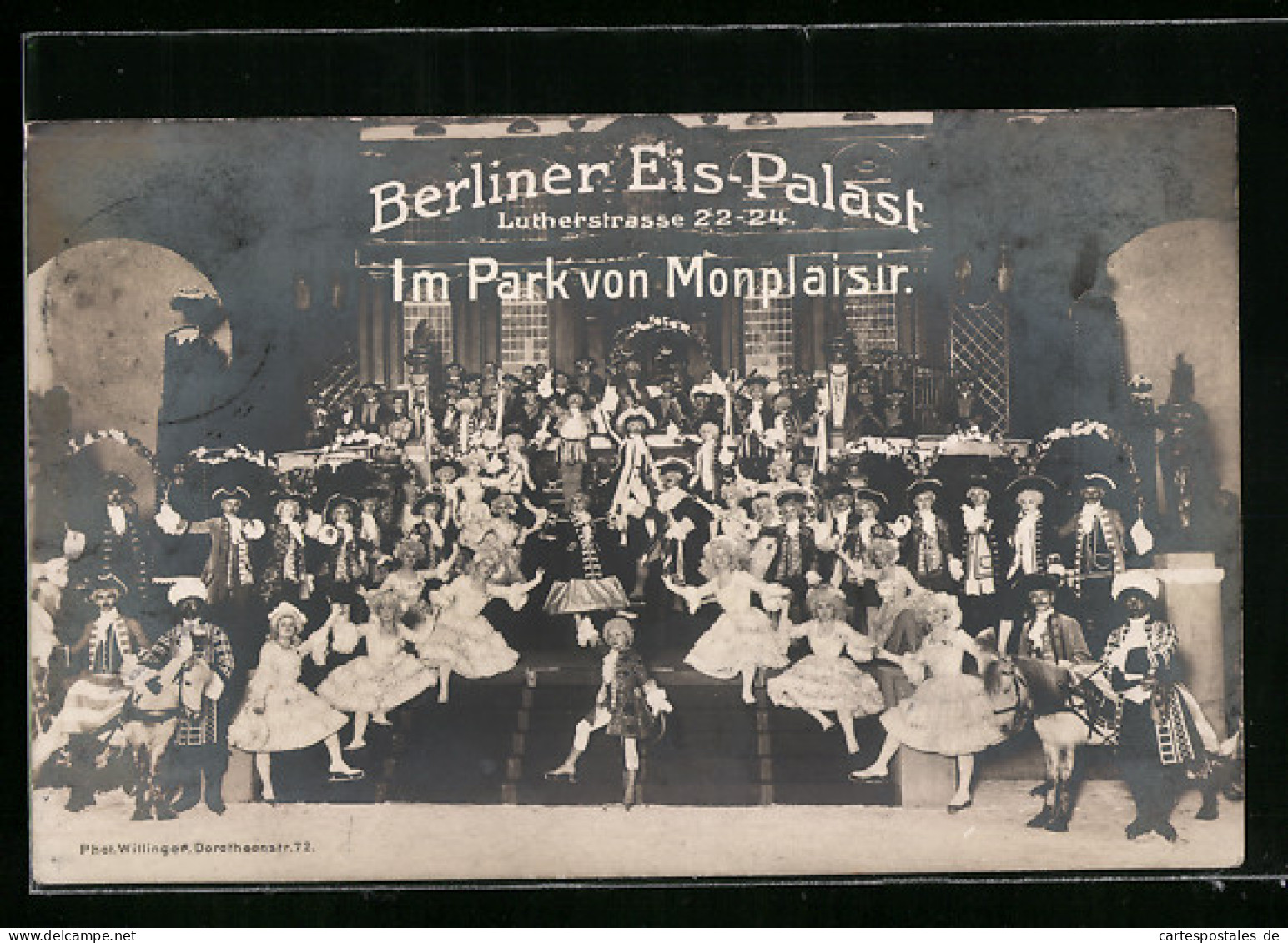 AK Berlin, Eis-Palast, Lutherstr. 22-24, Im Park Von Monplaisir  - Schöneberg