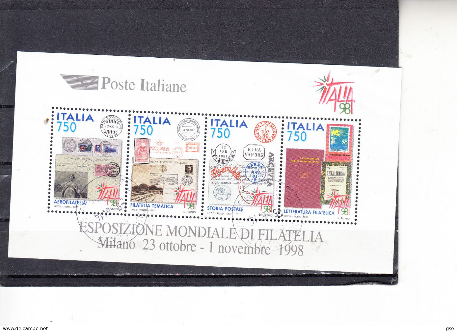 ITALIA 1997 - Sassone  BF  19°  - Italia '98 - Esposizione Filatelica - 1991-00: Gebraucht