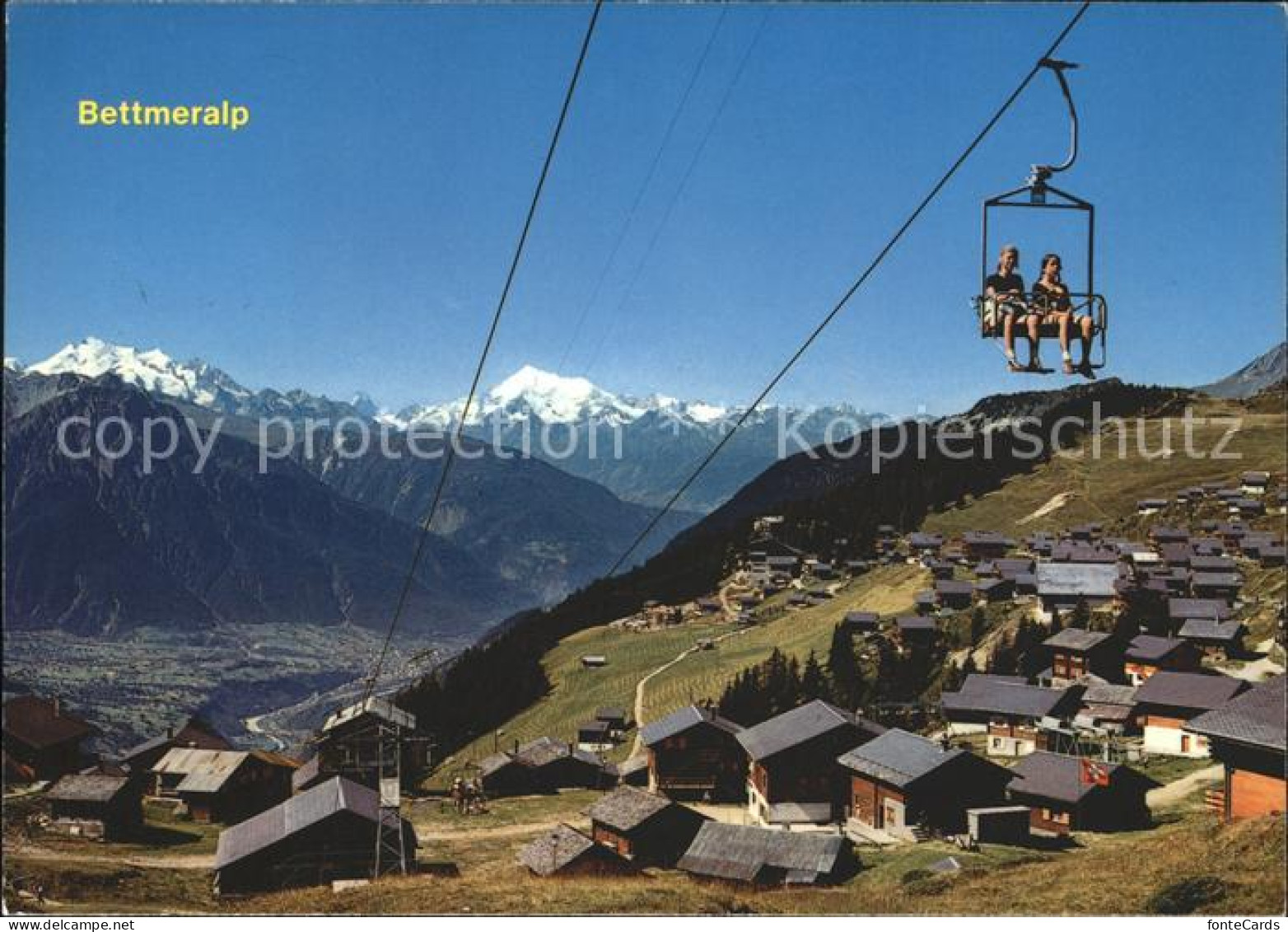 11871644 Bettmeralp VS Sesselbahn Bettmerhorn Mischabel Matterhorn Weisshorn Bet - Sonstige & Ohne Zuordnung