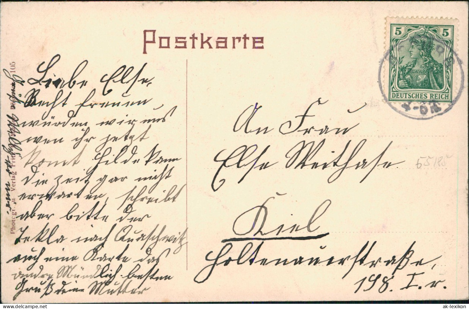 Ansichtskarte Pößneck Gerberstrasse 1912 - Poessneck