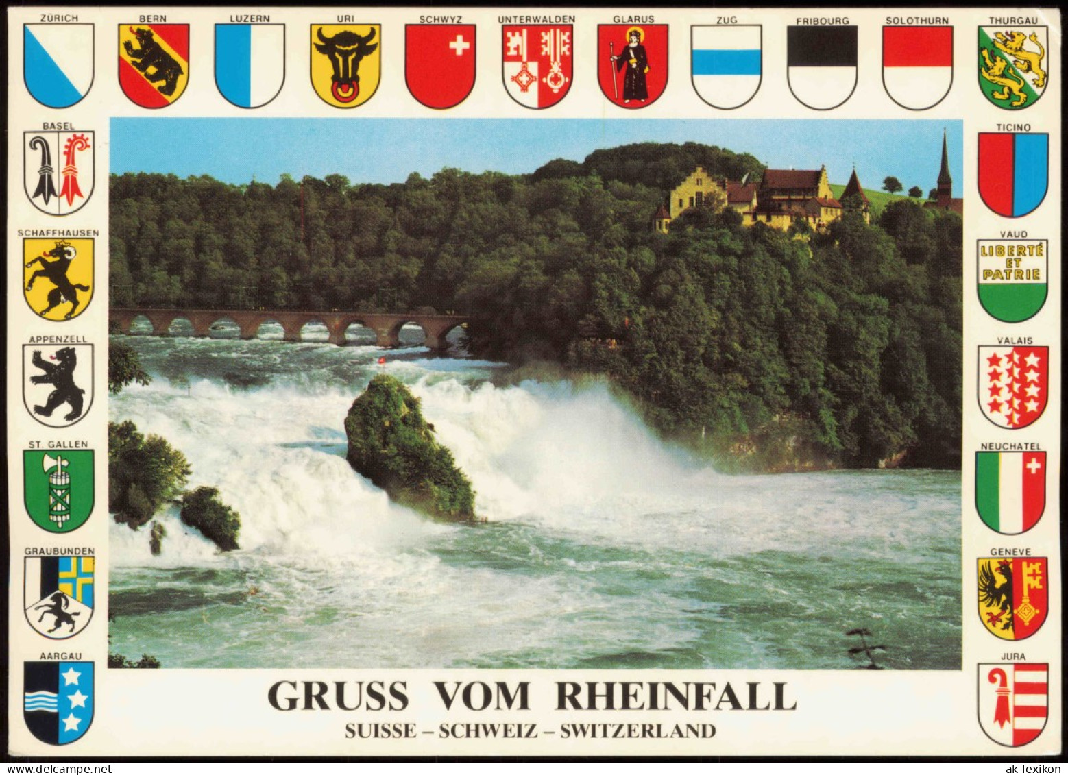Neuhausen Am Rheinfall GRUSS VOM RHEINFALL SUISSE - SCHWEIZ - SWITZERLAND 1985 - Sonstige & Ohne Zuordnung