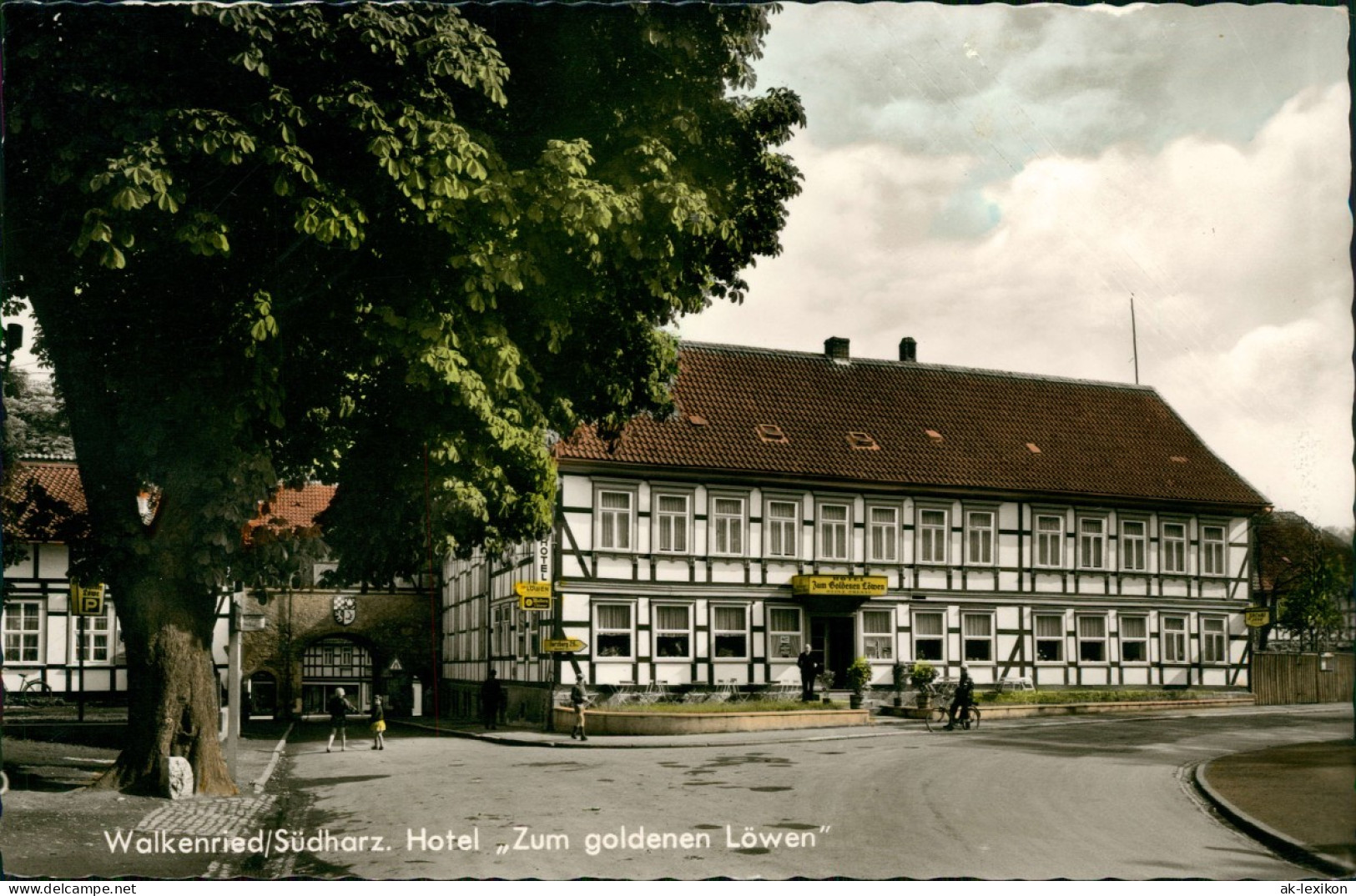 Ansichtskarte Walkenried (Harz) Hotel Zum Goldenen Löwen 1964 - Autres & Non Classés