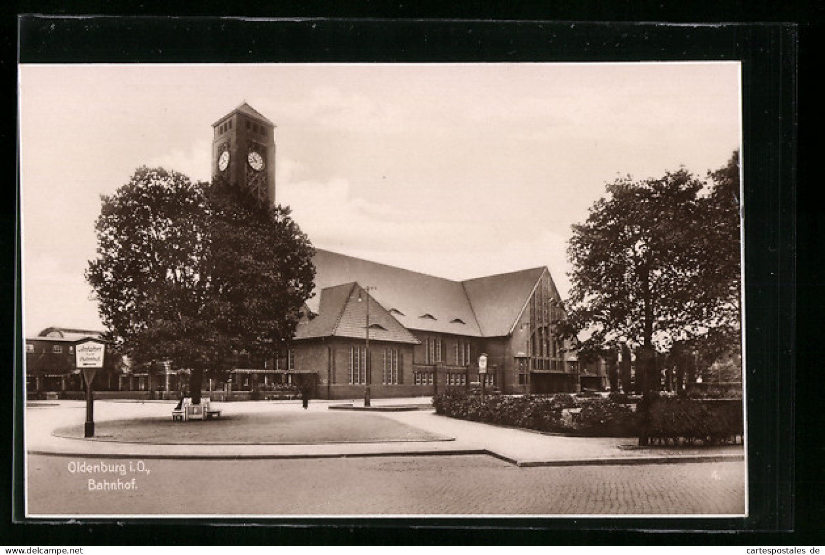 AK Oldenburg I. O., Sicht Auf Den Bahnhof  - Oldenburg