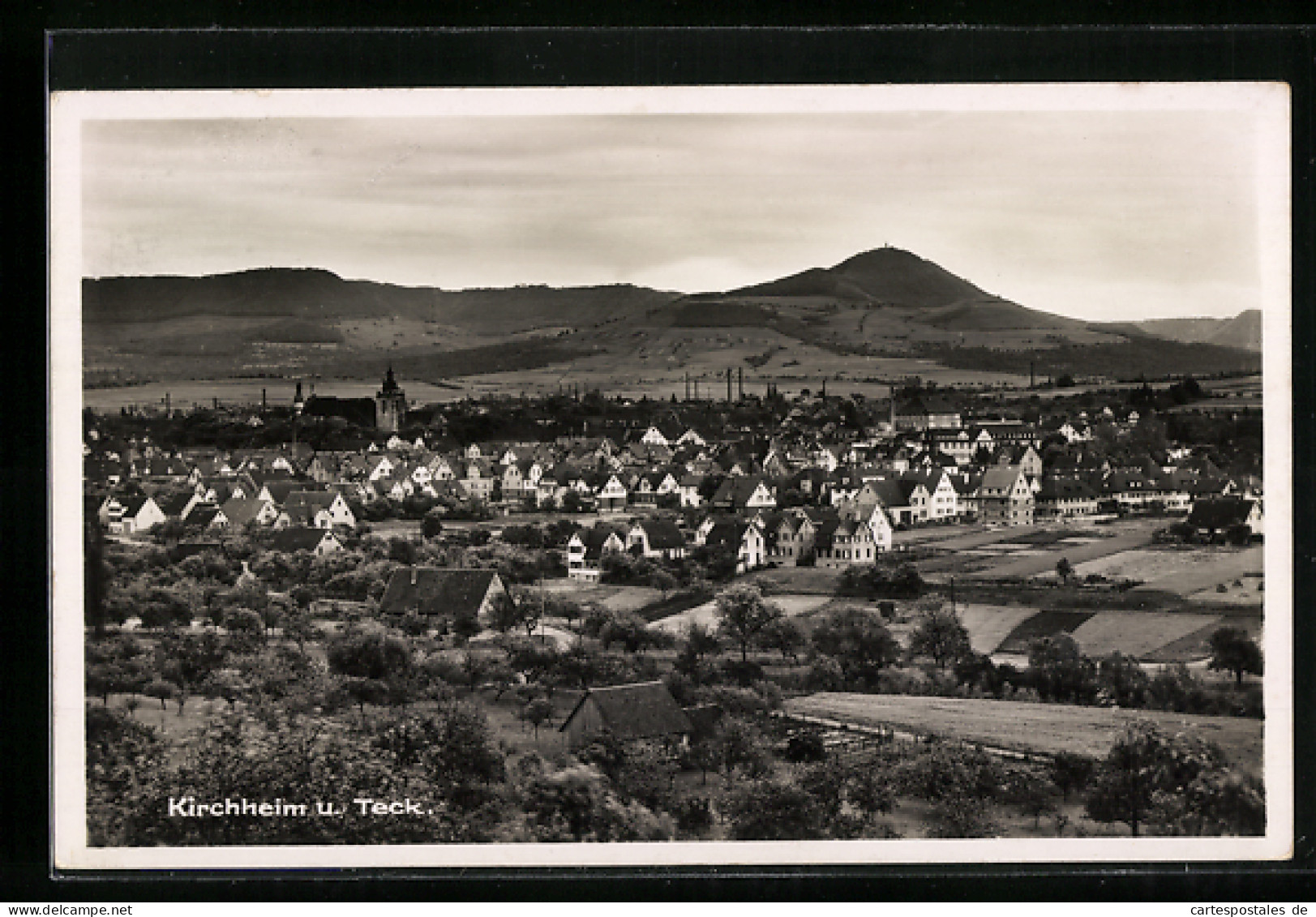 AK Kirchheim U. Teck, Ortsansicht Aus Der Vogelschau  - Kirchheim