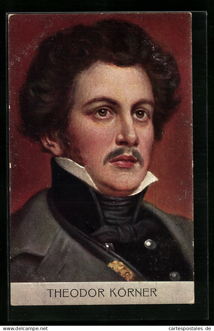 AK Portrait Von Theodor Körner  - Schrijvers