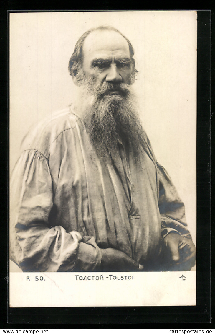 AK Leo Graf Tolstoi Mit Vollbart  - Ecrivains