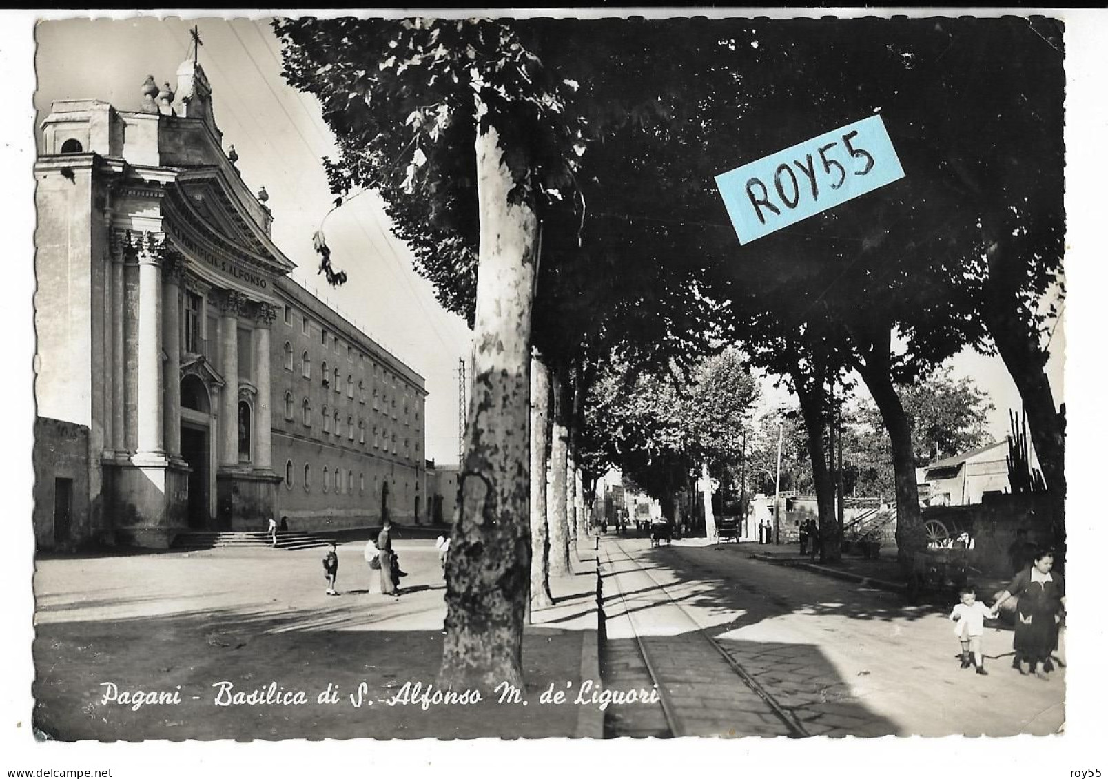 Campania-salerno-pagani Basilica Di S.alfonso Maria De Liguori Pratrono Della Citta Anni 50 - Autres & Non Classés