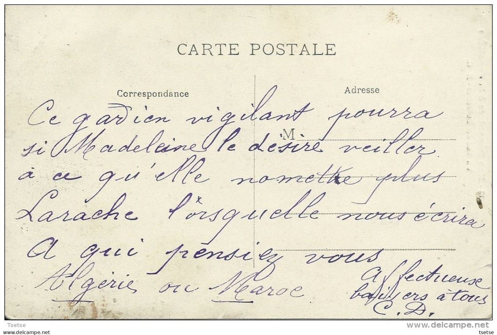 Nos Douaniers à La Frontière ... - Un Ami Des Douaniers - Le Chien , Berger Belge, Malinois ( Voir Verso ) - Aduana