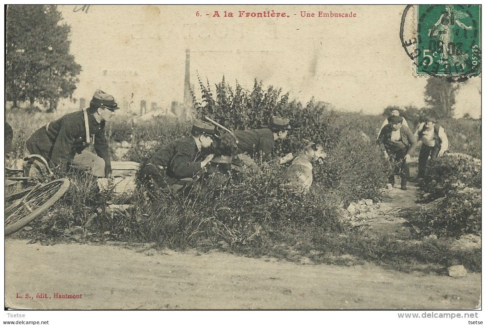 Nos Douaniers à La Frontière ... - Une Embuscade - Fraudeurs Prêts à Se Faire "pincer" -1912 ( Voir Verso ) - Douane