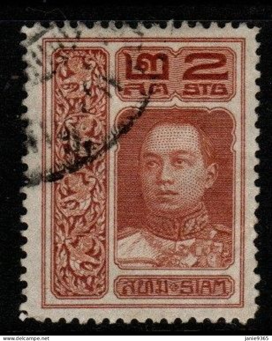 Thailand Cat 147 1912 Rama VI  Vienna Printing  2 Sat Brown Used - Thailand