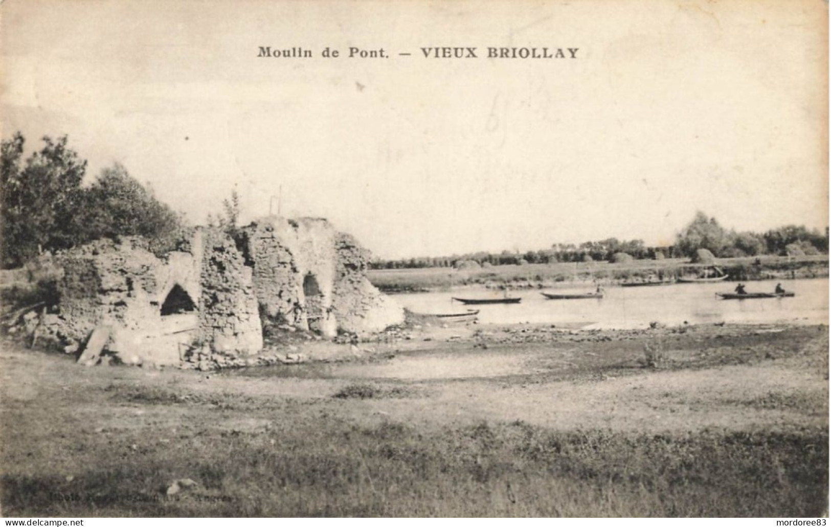 49 / CPA / VIEUX BRIOLLAY / Moulin De Pont - Autres & Non Classés