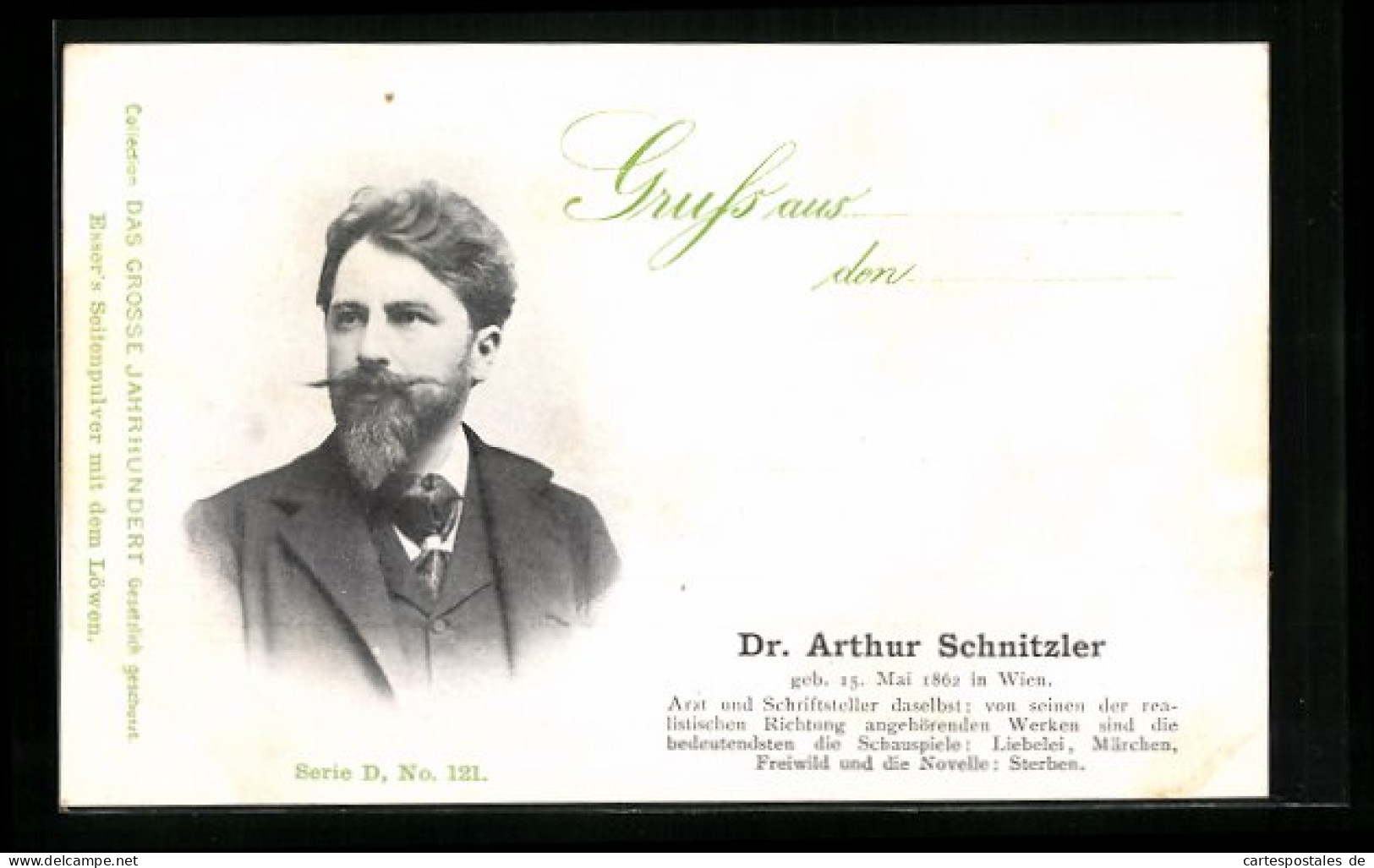 AK Dr. Arthur Schnitzler, Arzt Und Schriftsteller, Geb. 1862  - Writers