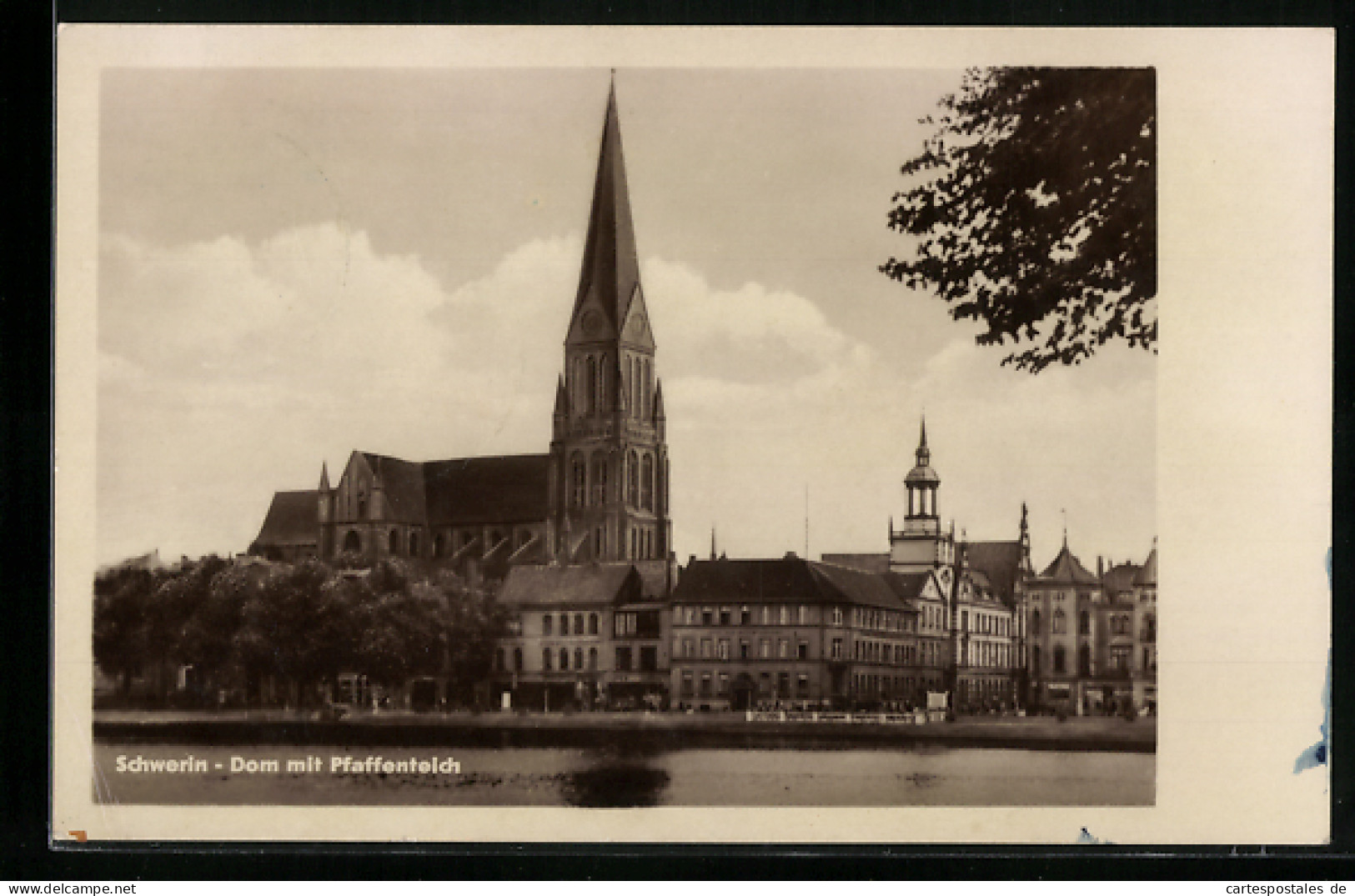 AK Schwerin, Dom Mit Pfaffenteich  - Schwerin