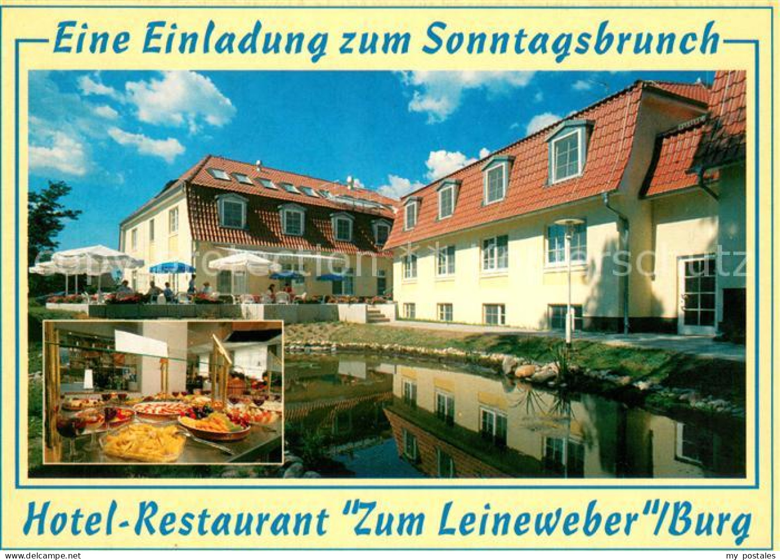 73644546 Burg Spreewald Hotel Restaurant Zum Leineweber Sonntagsbrunch Burg Spre - Burg (Spreewald)