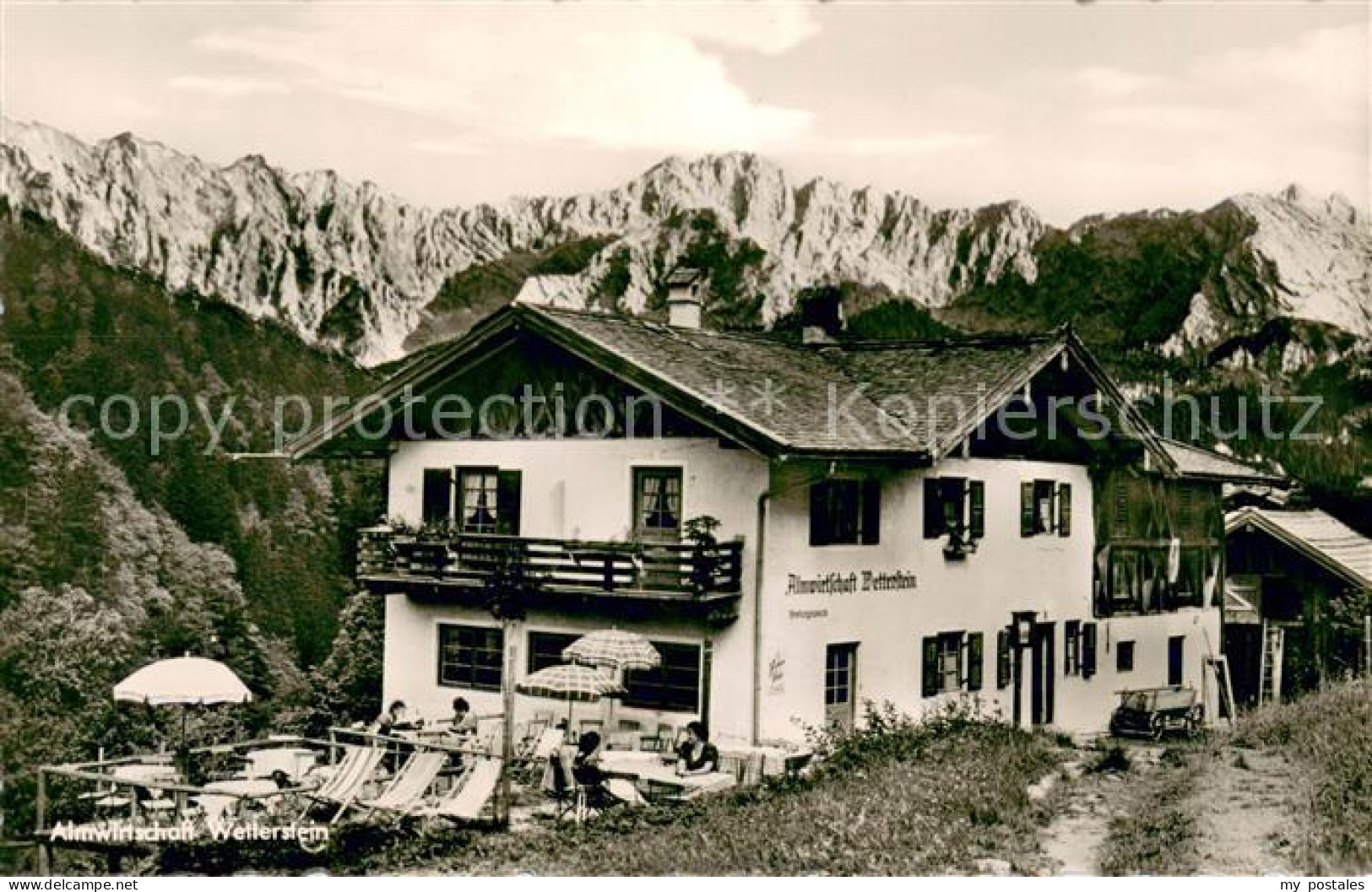 73644393 Garmisch-Partenkirchen Almwirtschaft Wetterstein Ausflugsziel Ueber Der - Garmisch-Partenkirchen