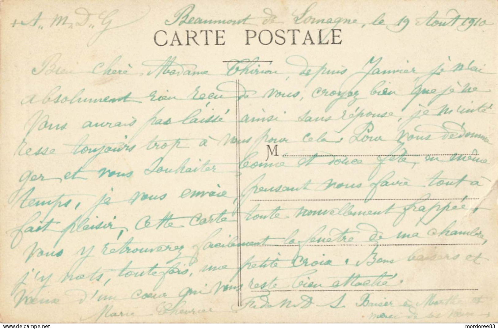 82 / CPA / MAISON DE CONVALESCENCE / CHAPELLE ET MAISON 1910 - Beaumont De Lomagne