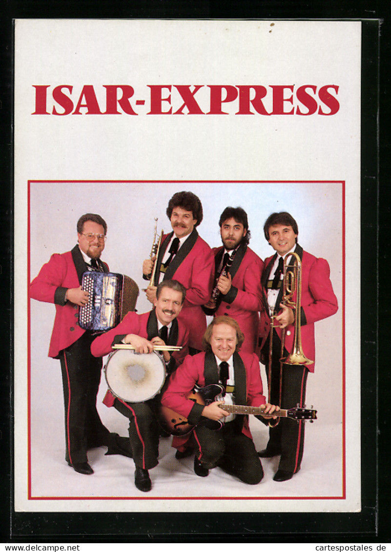 AK Musiker Isar-Express In Roten Anzügen  - Musique Et Musiciens