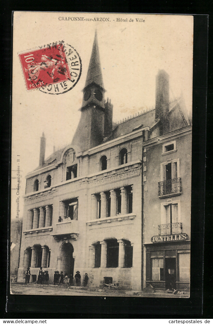 CPA Craponne-sur-Arzon, Hotel De Ville  - Craponne Sur Arzon