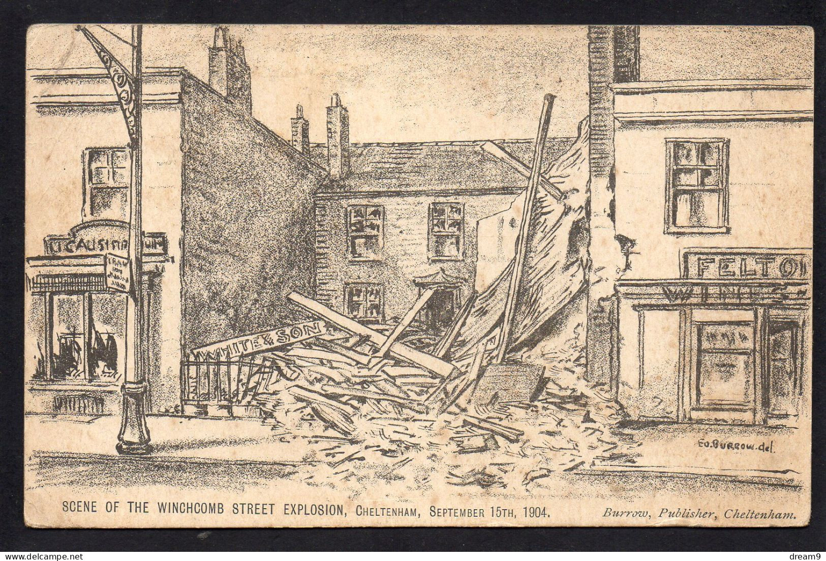 ROYAUME UNIS - ANGLETERRE - CHELTENHAM - Qcene Of Winchcomb Street Explosion - 15 September 1904 - Cheltenham