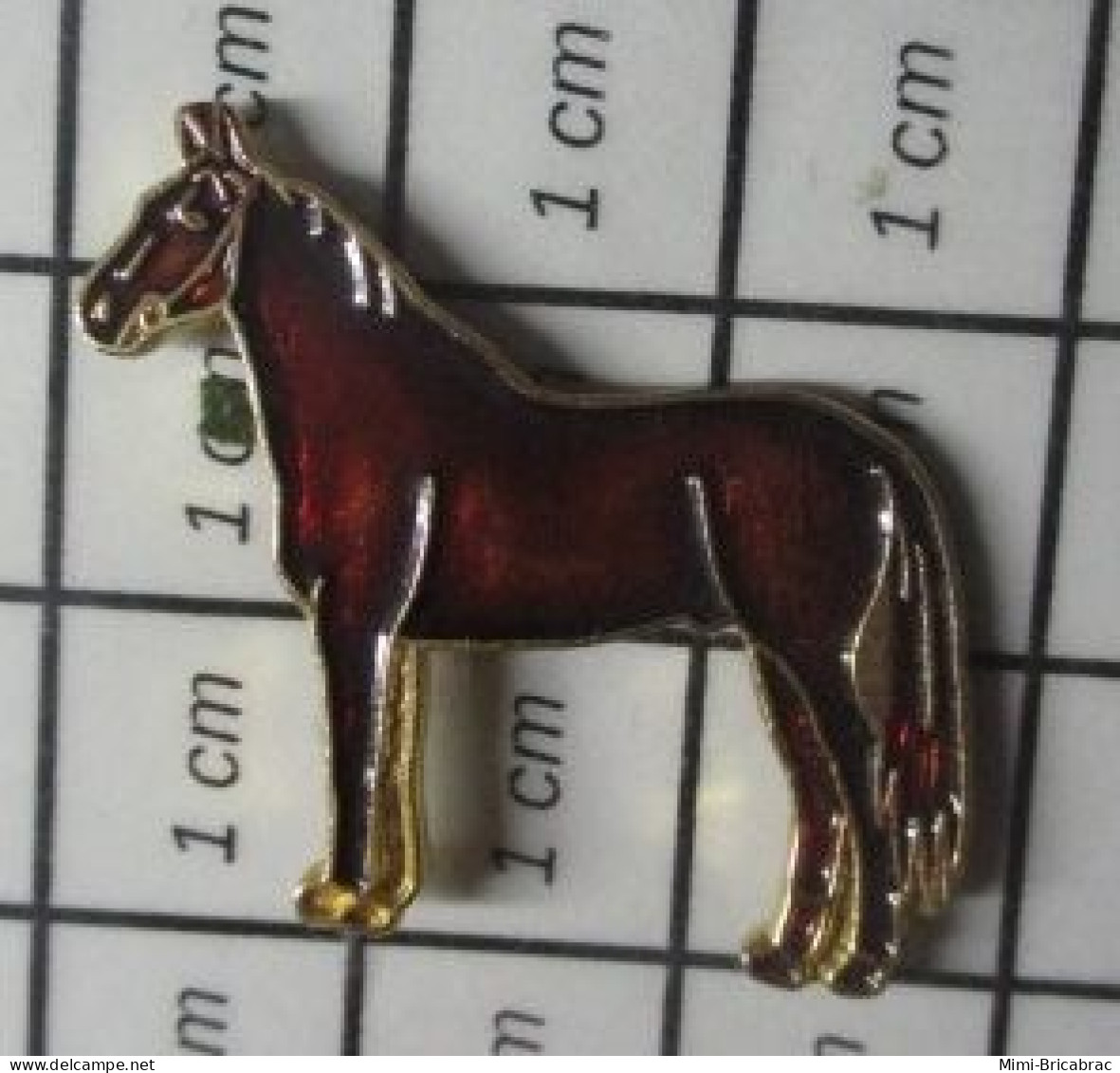 1418B Pin's Pins / Beau Et Rare / ANIMAUX / CHEVAL COULEUR CUIVRE ROUGE - Animaux