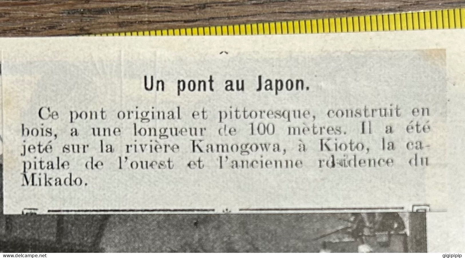 1908 PATI Pont Jeté Sur Le Kamogowa. - Au Pays Du Mikado. - Le Japon Pittoresque. - Verzamelingen