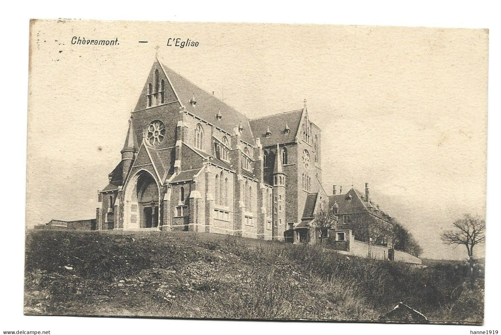 Chaudfontaine Chèvremont L' Eglise Cachet 1924 Liège Htje - Chaudfontaine