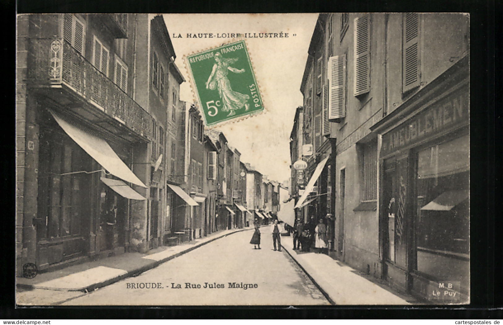 CPA Brioude, La Rue Jules Maigne  - Brioude