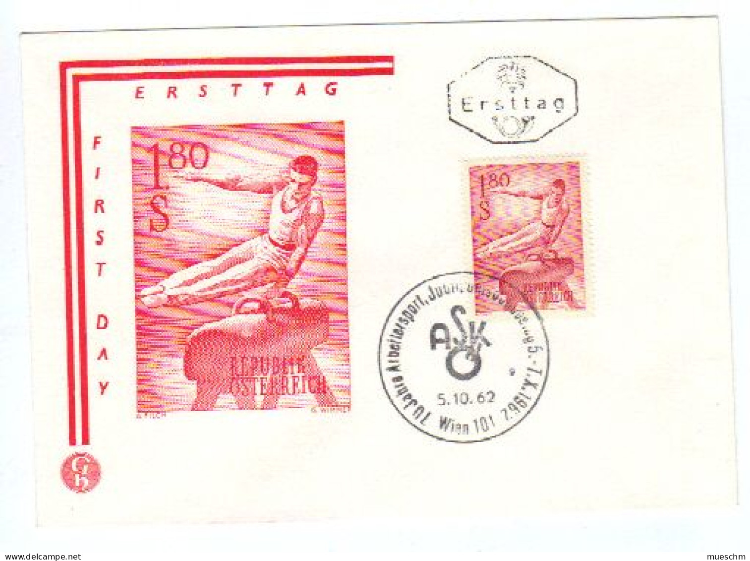 Österreich, 1962, Ersttag "Sport" A. Kuvert Mit SStpl., MiNr.1121 (10813X) - FDC