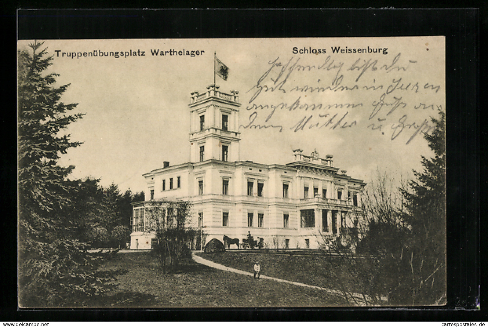 AK Warthelager, Schloss Weissenburg Im Truppenübungsplatz  - Posen
