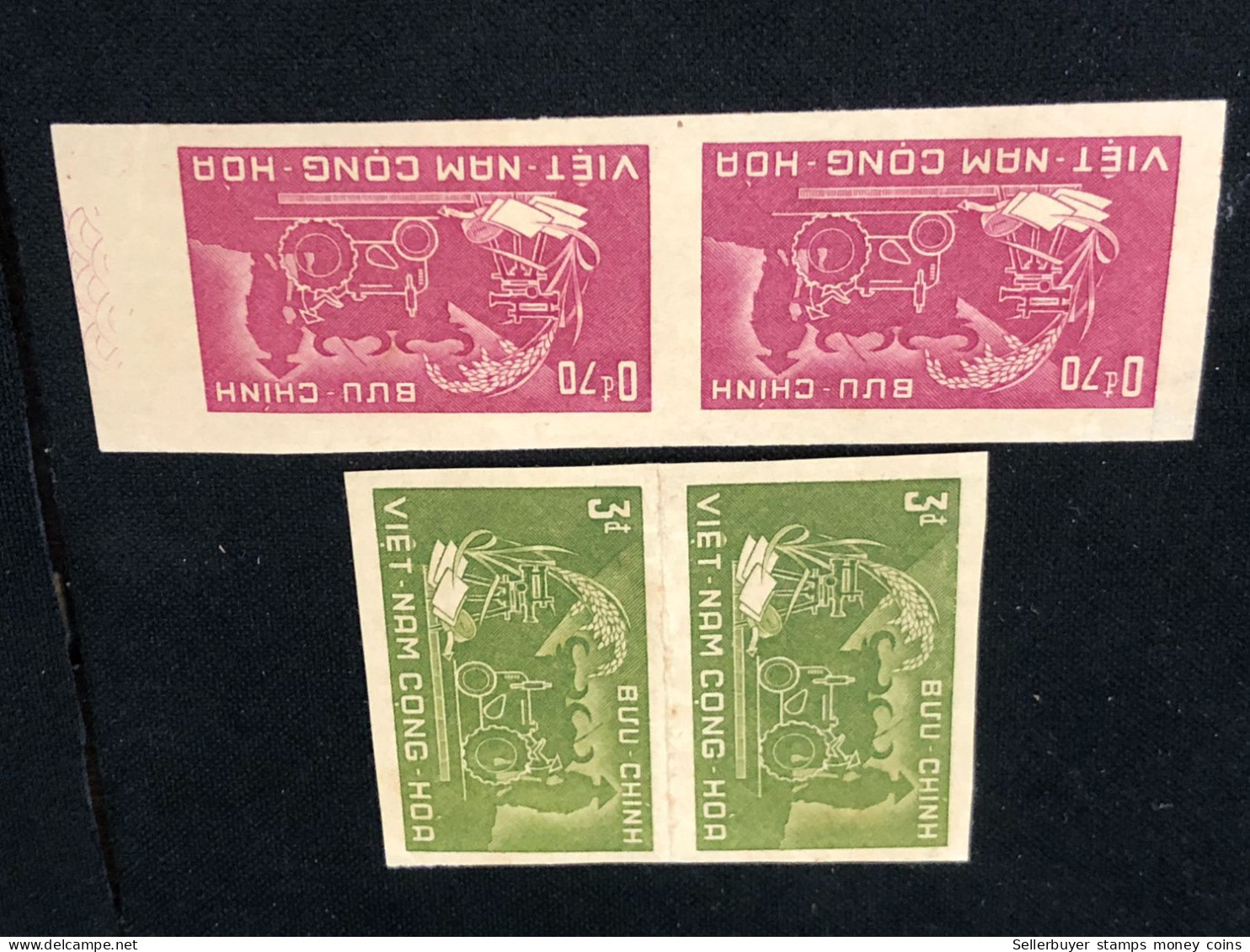 VIET NAM SOUTH STAMPS (Not Imperf.1959 REFURME AGRAIRE  )4 STAMPS Rare - Vietnam