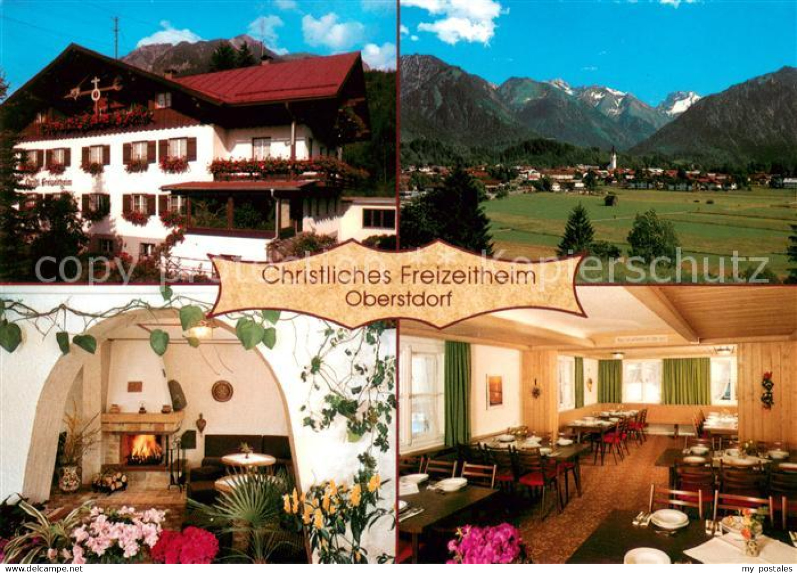 73643504 Oberstdorf Christl Freizeitheim Kaminzimmer Gaststube Panorama Oberstdo - Oberstdorf