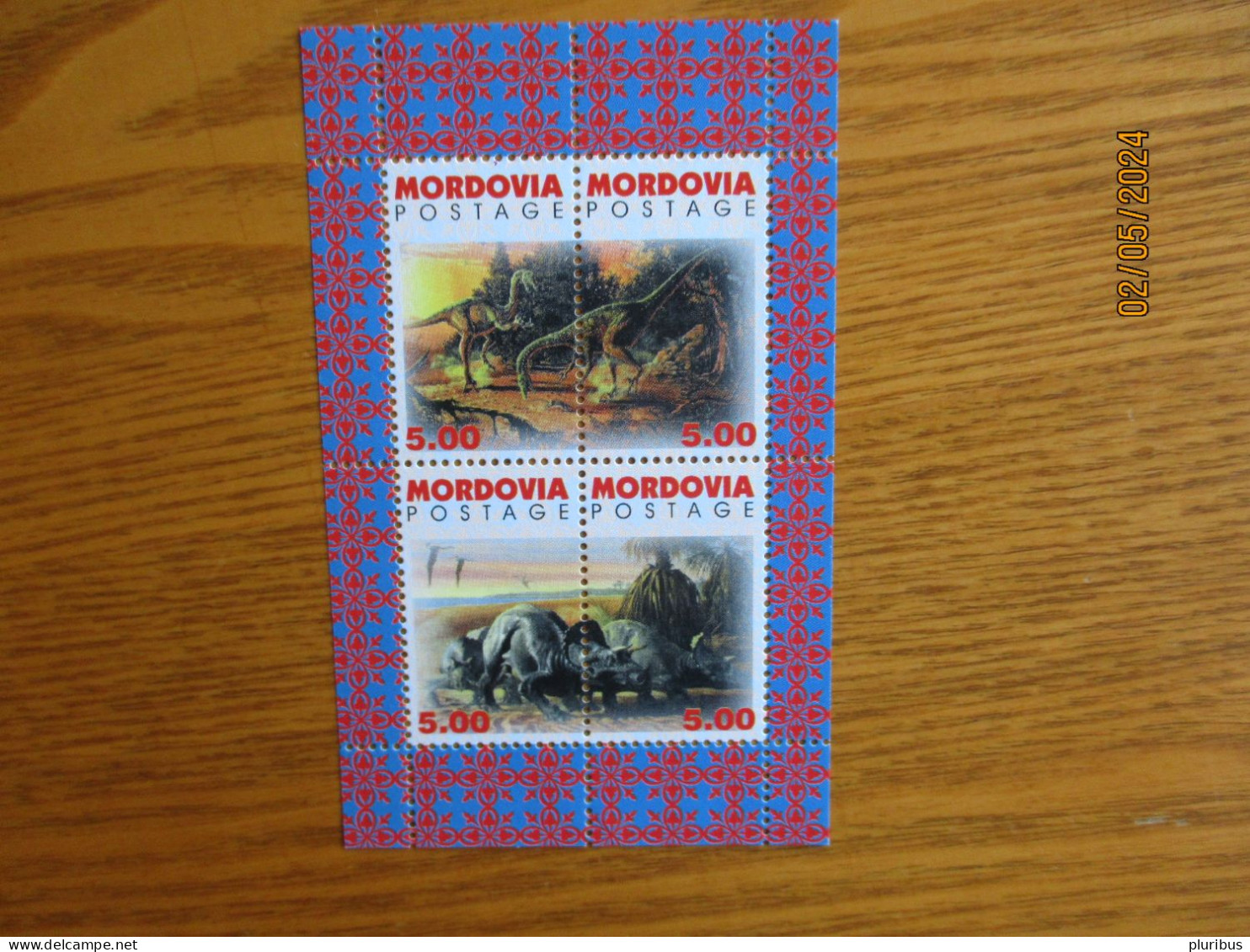 MORDOVIA  SHEET , DINOSAUR SERIES , 11-9 - Prehistóricos