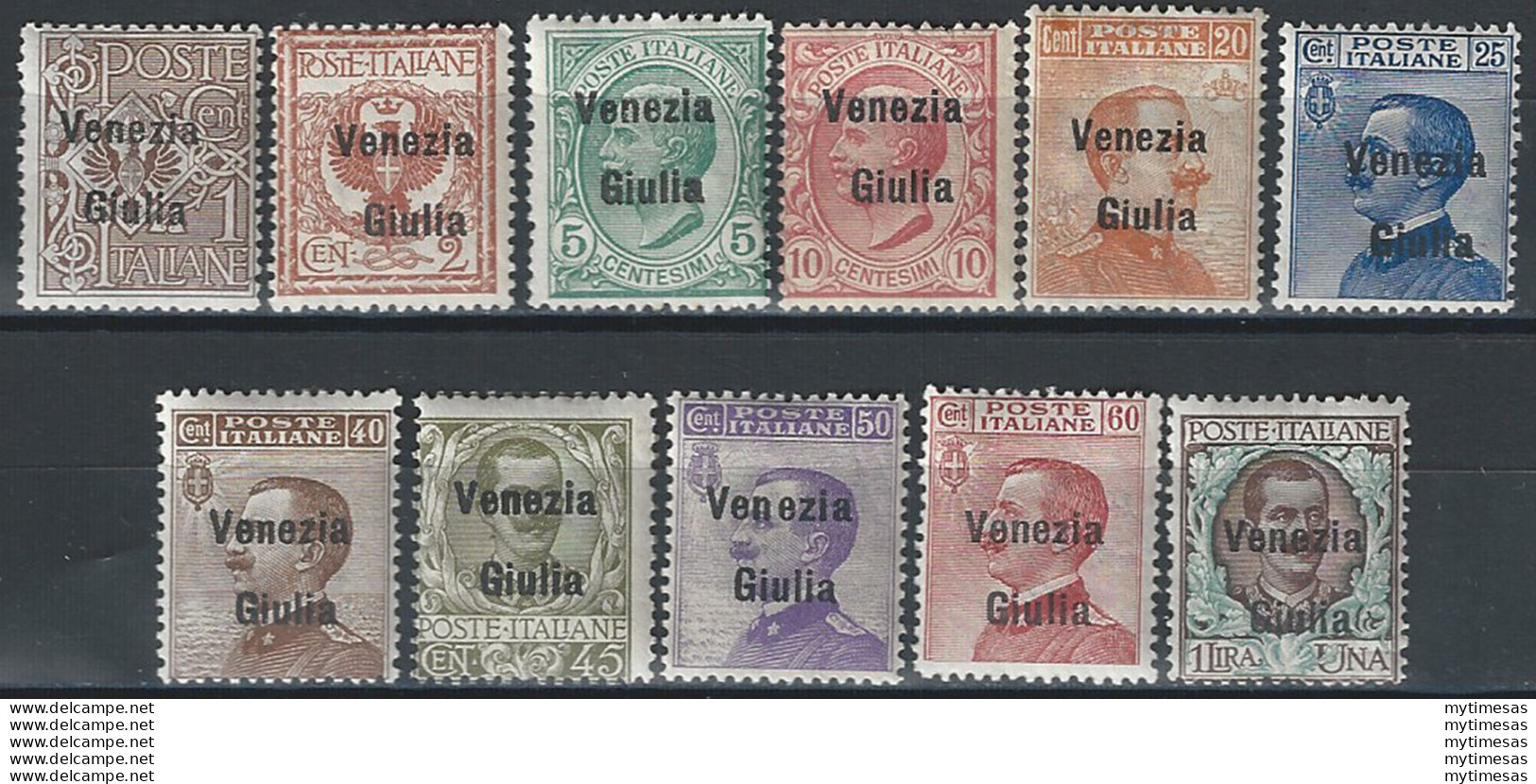 1918-19 Venezia Giulia Ordinaria 11v. MNH Sassone N. 19/29 - Otros & Sin Clasificación