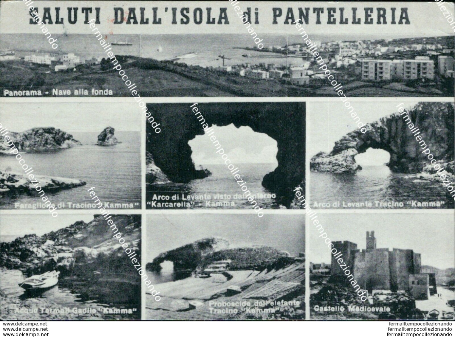 Bh490 Cartolina  Saluti Dall'isola Di Pantelleria Provincia Di Trapani - Trapani
