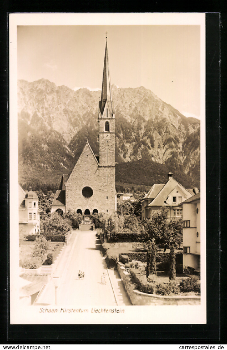 AK Schaan, Kirche Im Sonnenschein  - Liechtenstein