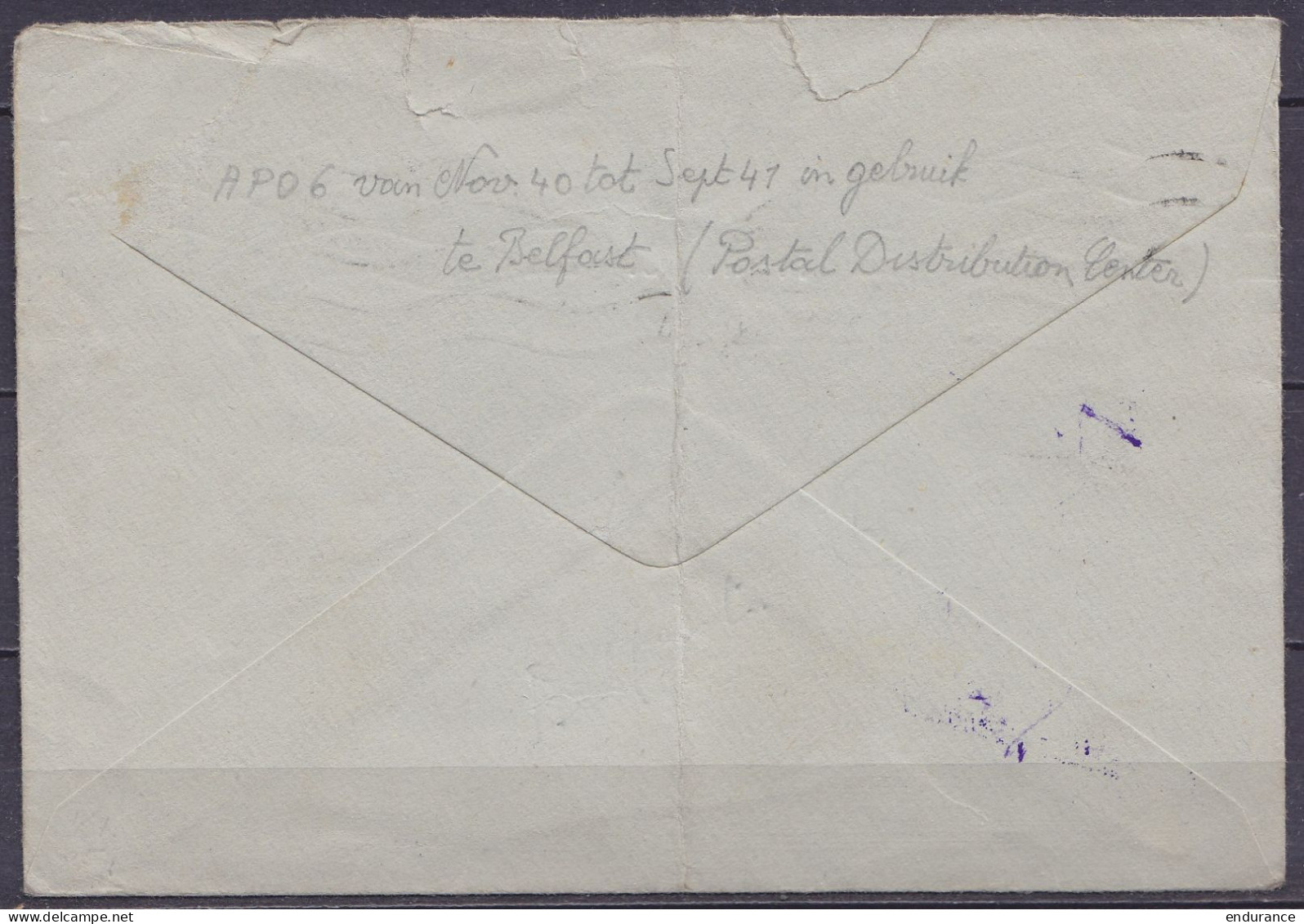 Env. Affr.2½d Flam. "ARMY POST OFFICE /B N°.16 /16 MAY 1941" (Belfast Irlande) Pour BLACKPOOL - Lettres & Documents
