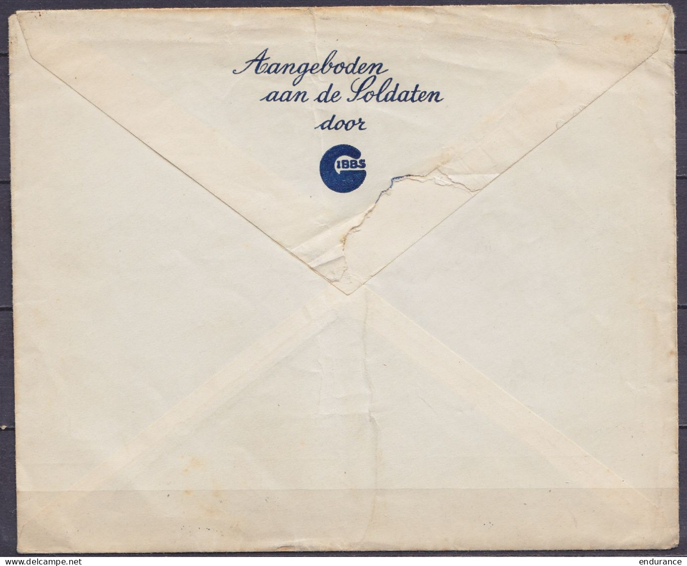 Env. Franchise Militaire S.M. (4-6-1940) Pour JEMAPPES - Enveloppe Pub Offerte Par Gibbs - Voir Scans - Oorlog 40-45 (Brieven En Documenten)