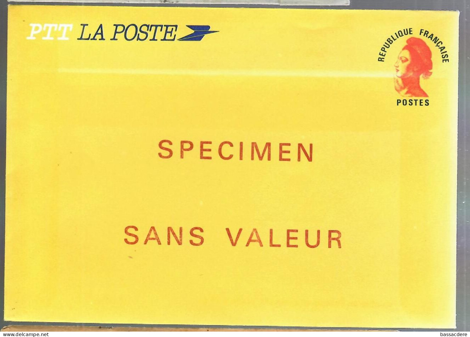 79937 -  Enveloppe SPECIMEN - Standard- Und TSC-Briefe (vor 1995)